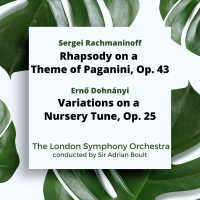 Rachmaninoff: Rhapsody on a Theme of Paganini, Op. 43 / Dohnányi: Variations on a Nursery Tune, Op. 25