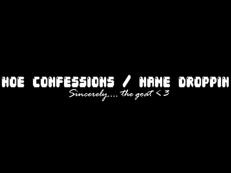 Hoe Confessions / Name Droppin (Single)