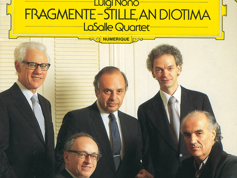Nono: Fragmente - Stille, An Diotima For String Quartet