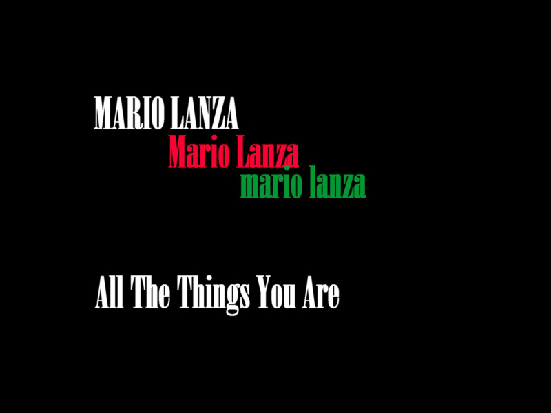 All The Things You Are