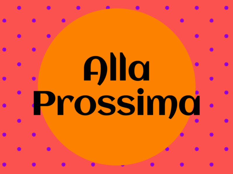 Alla Prossima (Single)