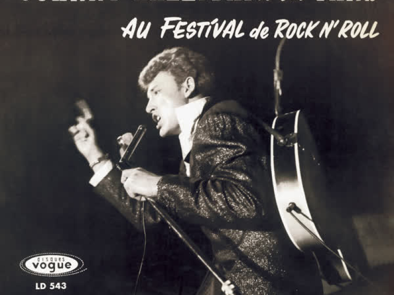 Johnny Hallyday et ses fans au festival de rock 'n' roll