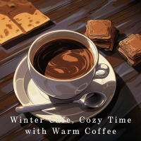 Winter Cafe, Cozy Time with Warm Coffee