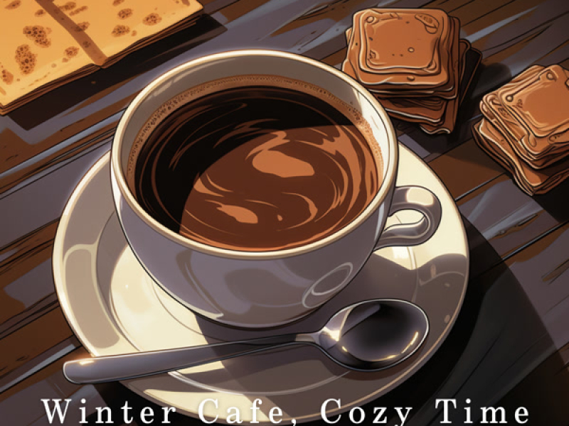 Winter Cafe, Cozy Time with Warm Coffee