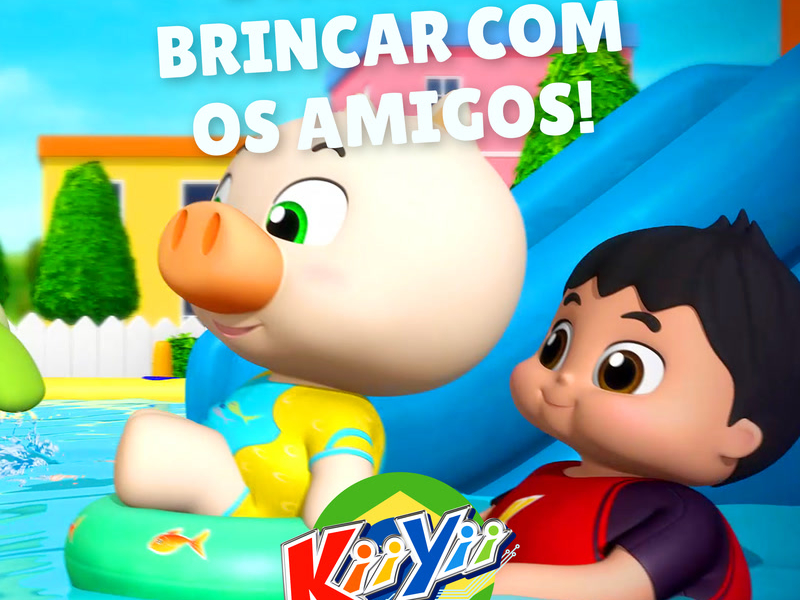 É hora de brincar com os amigos!