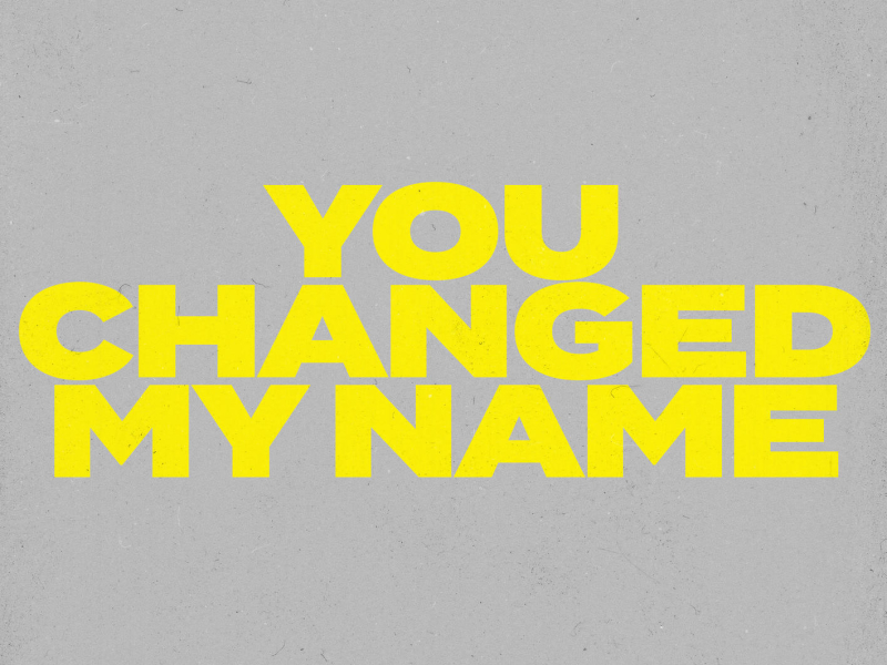 You Changed My Name (Jon Reddick Collab Version) (Single)