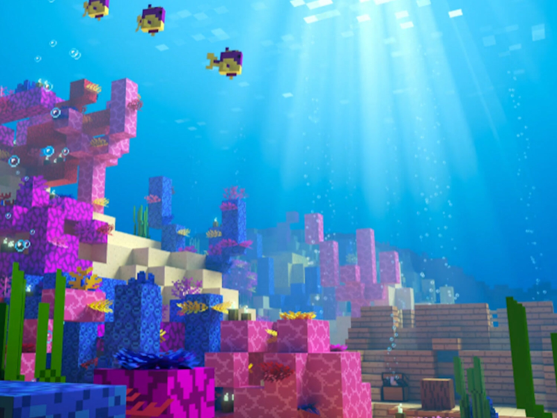 Minecraft Soothing Scenes: Relaxing Aquarium (Single)