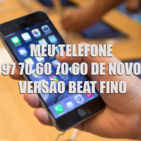 MEU TELEFONE 97 70 60 70 60 DE NOVO (Live) (Single)