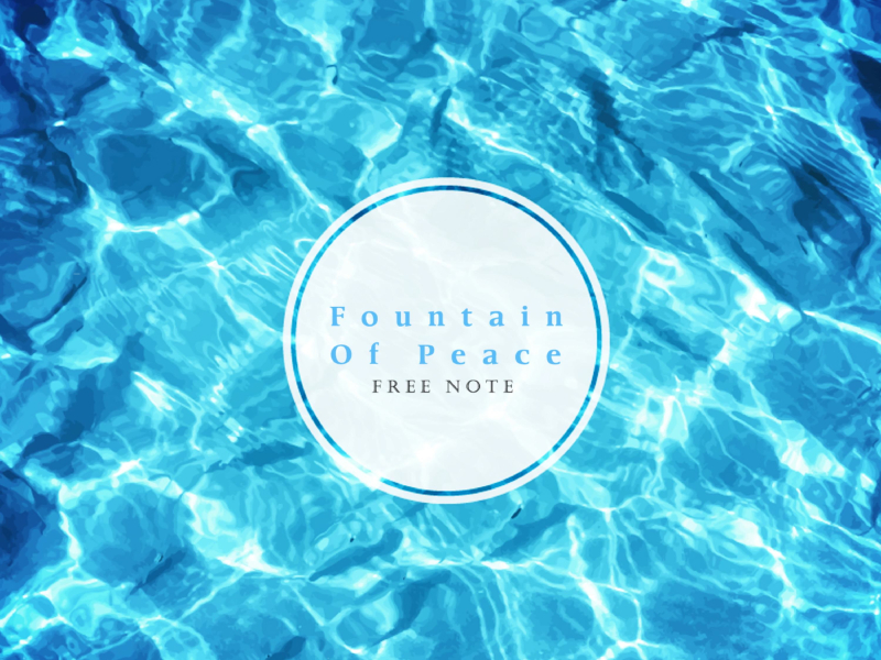 A fountain of peace (Single)