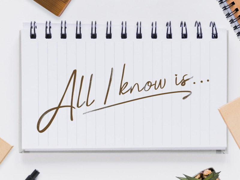 All I Know Is... (Single)