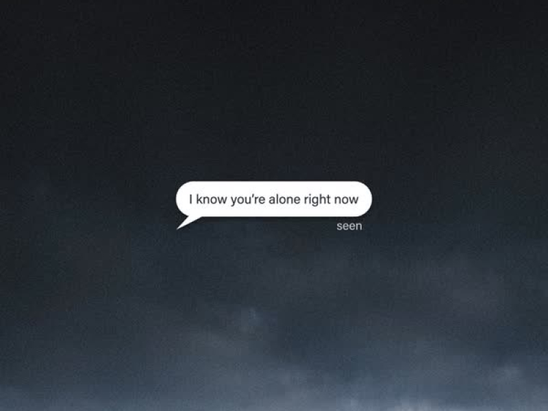 i know you're alone right now (Single)