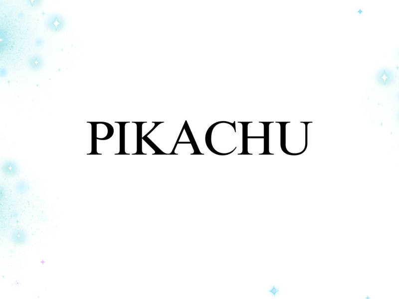 Pikachu (Single)