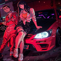 chilling at night w/ the crew