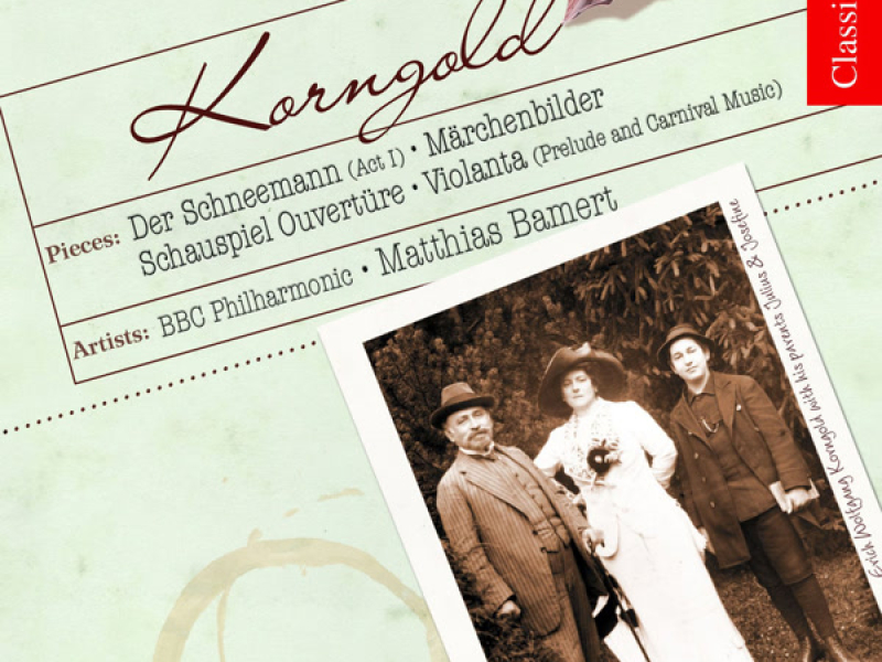 Korngold: Schauspiel Ouverture, Märchenbilder & Violanta