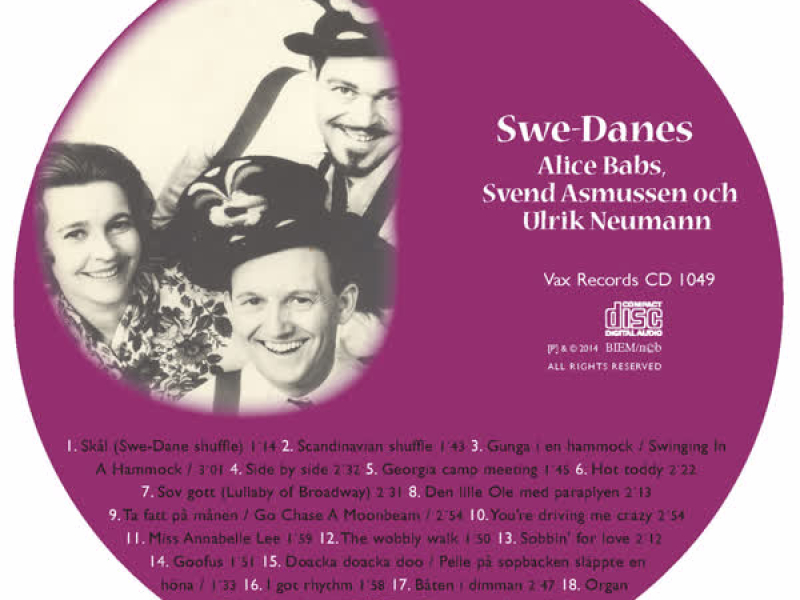 Alice Babs in Memoriam 1924-2014. Vi Minns Alice Babs 1924-2014: Swe-Danes