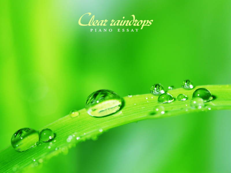 Clear raindrops (Single)