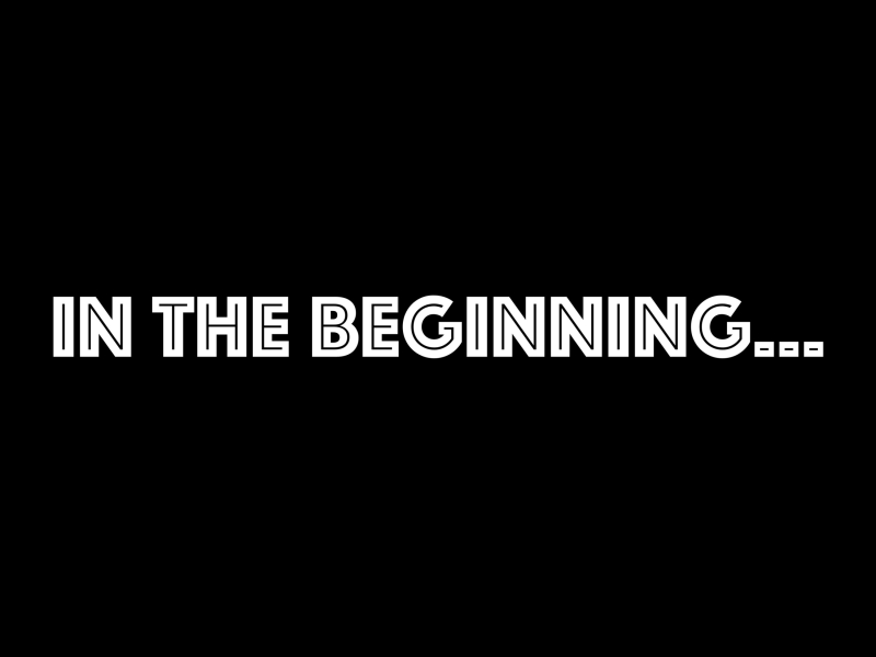 In the Beginning... (Single)