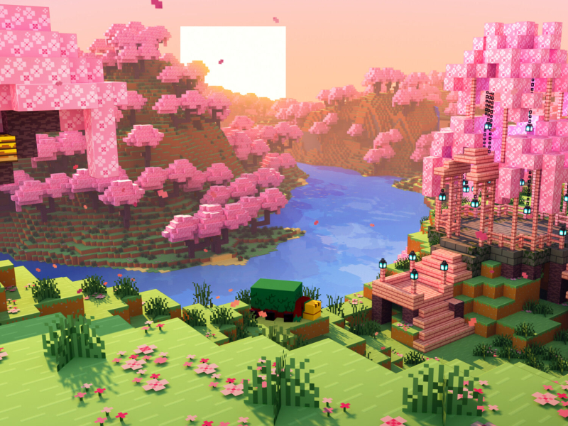 Minecraft Soothing Scenes: Relaxing Cherry Grove (Single)