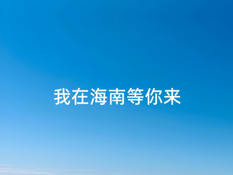 我在海南等你来 (Single)