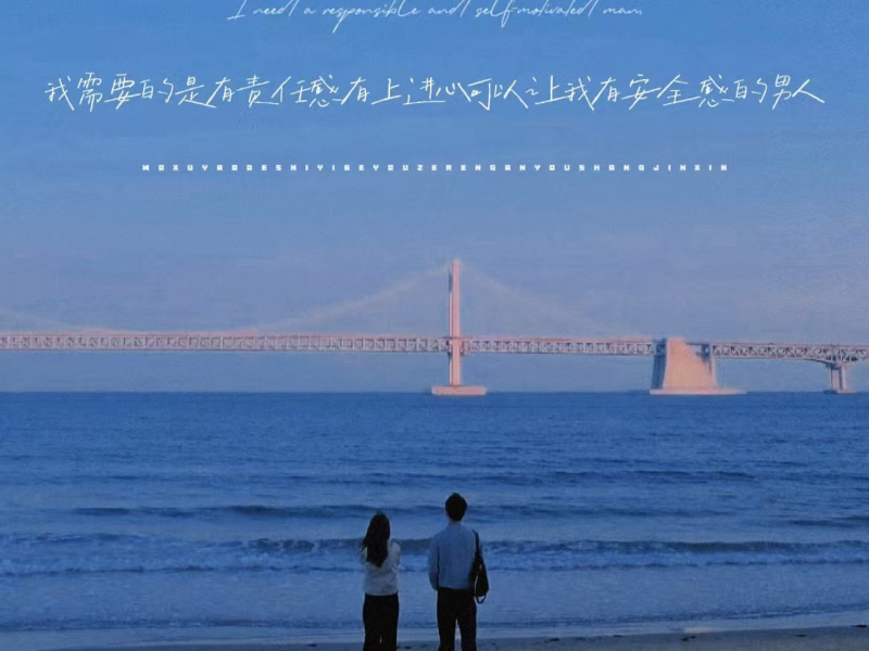 她需要的是一个有责任感有上进心可以让她有安全感的男人 (Single)