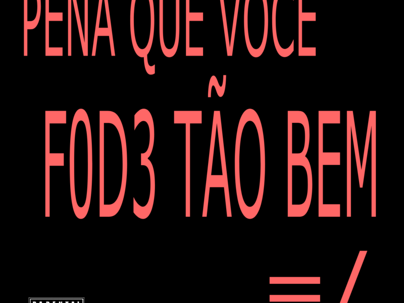 pena que você f0d3 tão bem (Single)