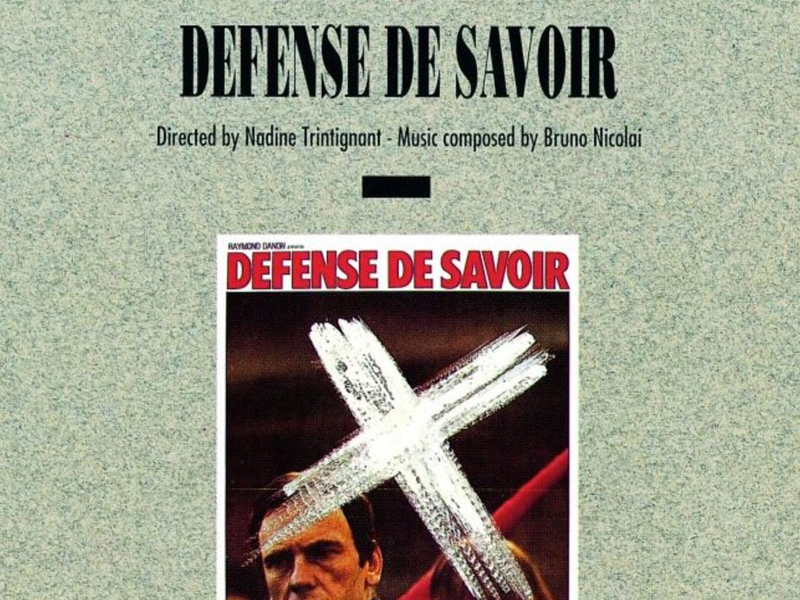 Defense de savoir (Original Motion Picture Soundtrack)