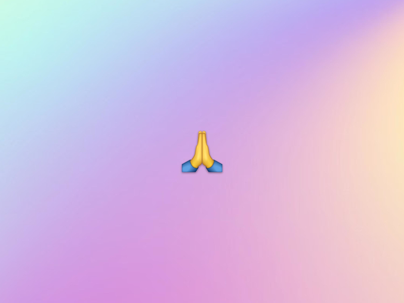 Folded Hands Emoji (Single)