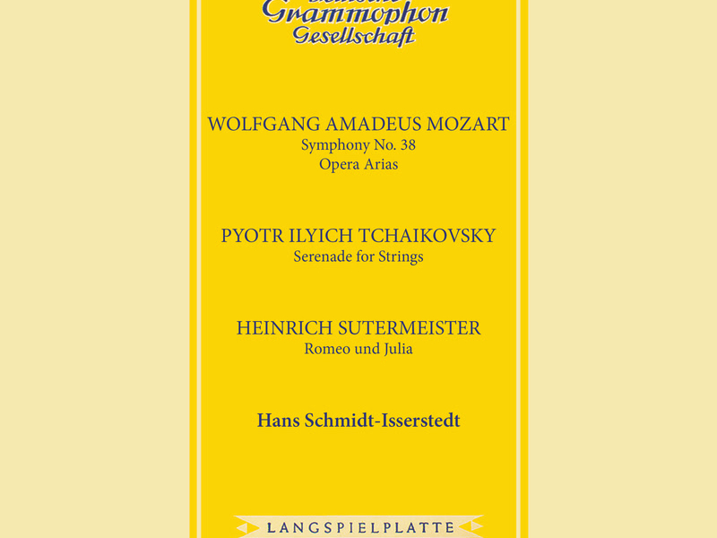 Mozart: Symphony No. 38 'Prague'; Tchaikovsky: Serenade for String Orchestra; Stutermeister: Romeo und Julia (Hans Schmidt-Isserstedt Edition 2, Vol. 13)
