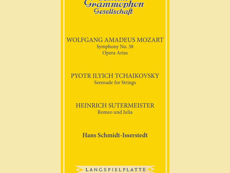 Mozart: Symphony No. 38 'Prague'; Tchaikovsky: Serenade for String Orchestra; Stutermeister: Romeo und Julia (Hans Schmidt-Isserstedt Edition 2, Vol. 13)