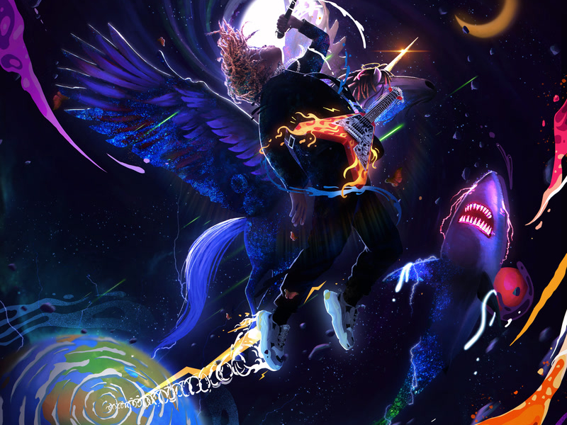 Pegasus: Neon Shark vs Pegasus Presented By Travis Barker (Deluxe)