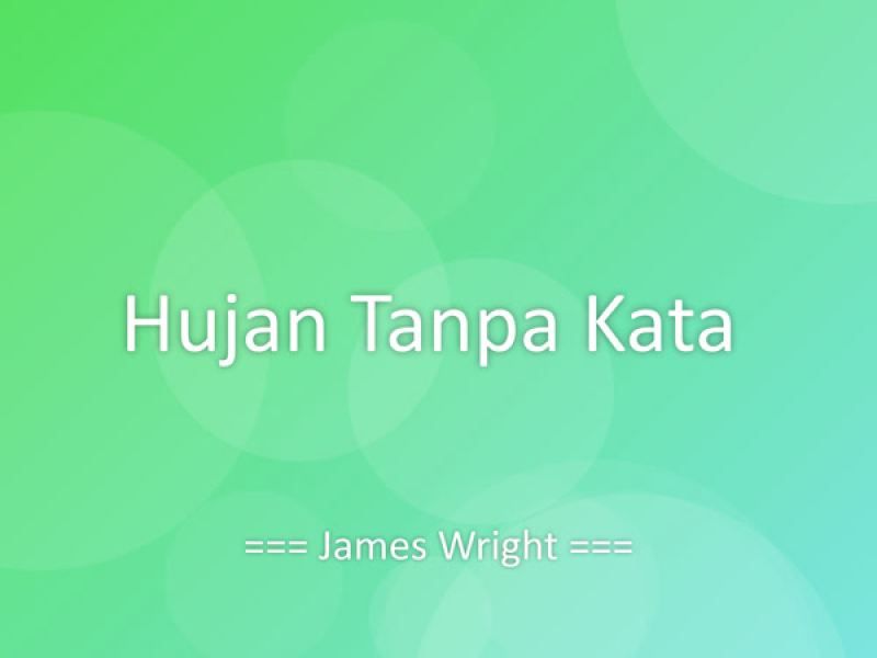 Hujan Tanpa Kata (Single)