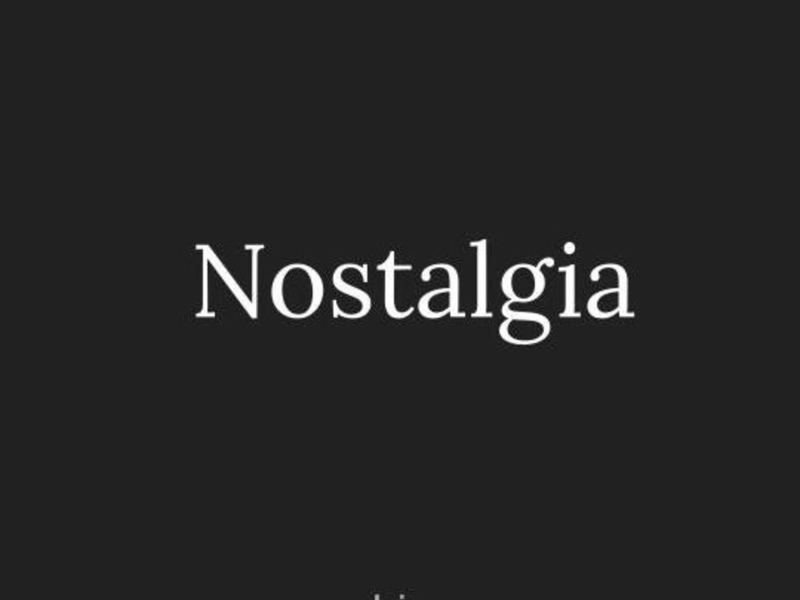 Nostalgia (Single)