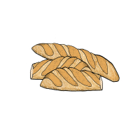 fresh baguettes (Single)