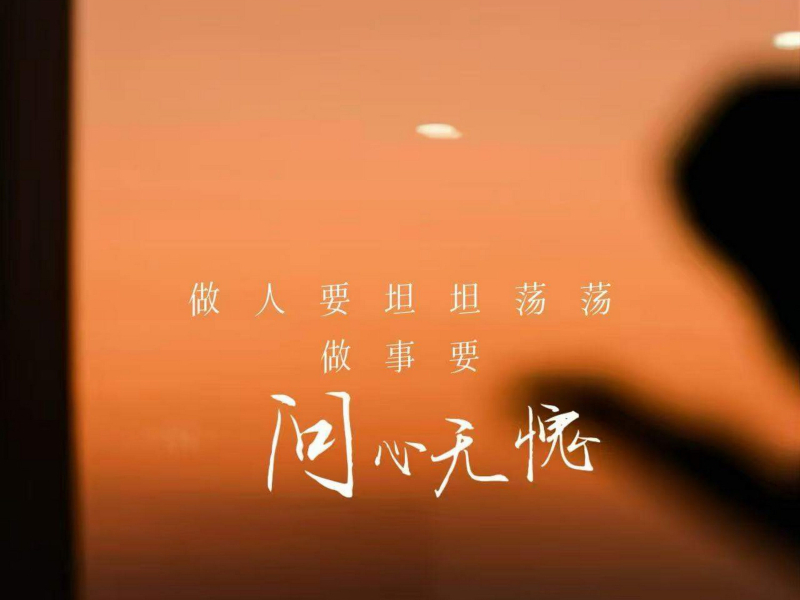 做人要坦坦荡荡 做事要问心无愧 (Single)