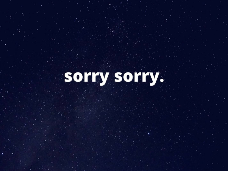 sorry sorry. (Single)