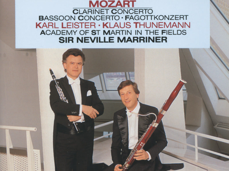 Mozart: Clarinet & Bassoon Concertos; Duo K. 292