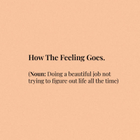 How the Feeling Goes (Single)