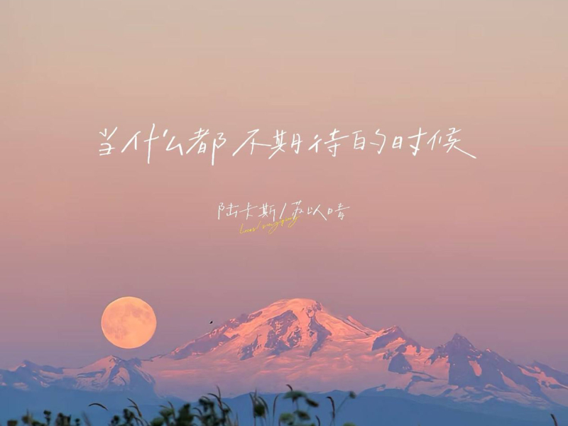 当什么都不期待的时候 (Single)