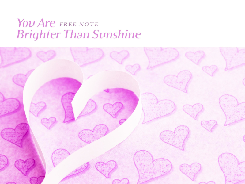 You Are Brighter Than Sunshine (Single)