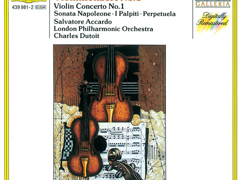 Paganini: Violin Concerto No. 1 · Sonata Napoleone · I Palpiti · Perpetuela