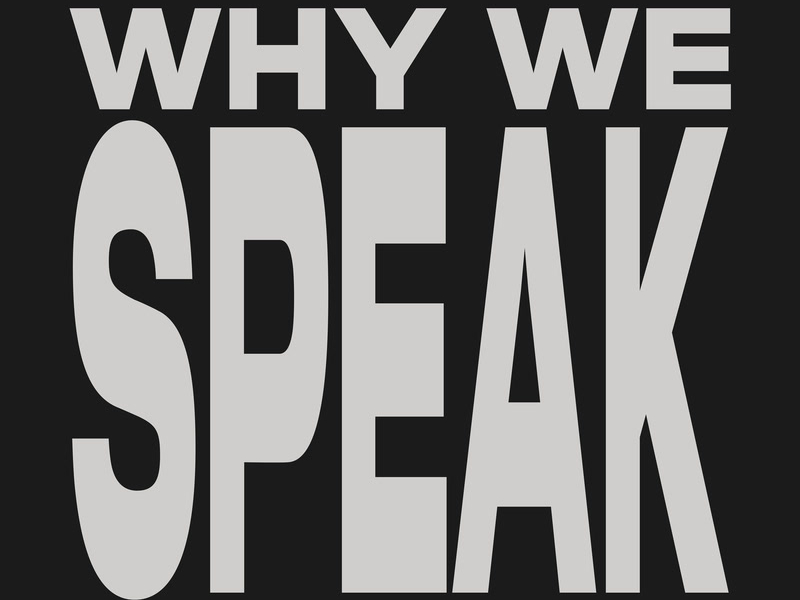 Why We Speak (Single)