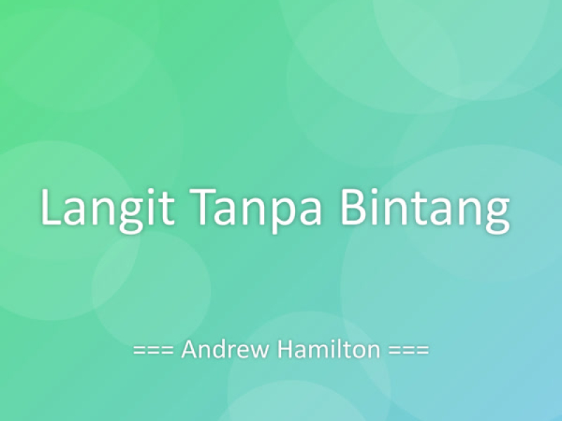 Langit Tanpa Bintang (Single)