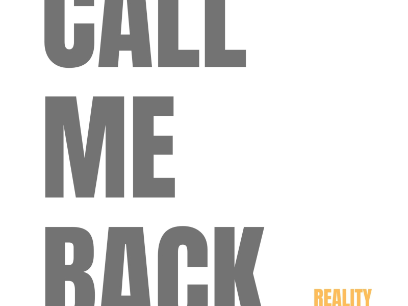 Call Me Back (Single)