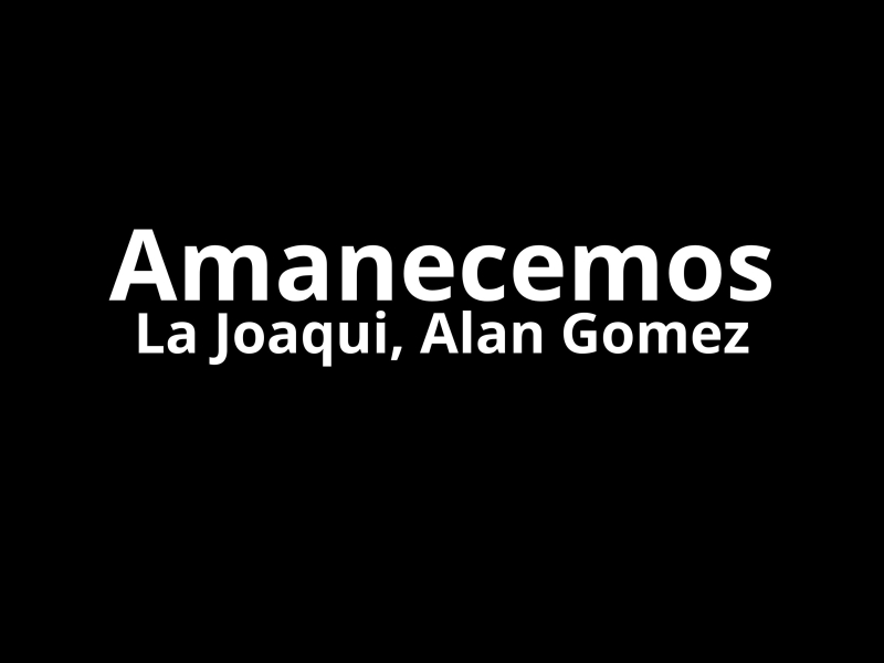 Amanecemos (Single)