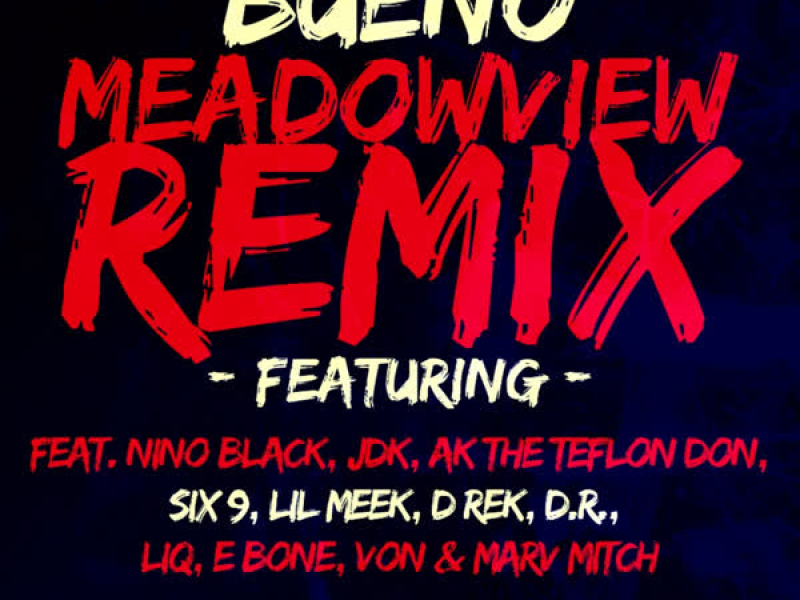 Meadowview (feat. Nino Black, Jdk, Ak the Teflon Don, Six 9, Lil Meek, D Rek, D.R., Liq, E Bone, Von, Marv Mitch) [Remix] (Single)