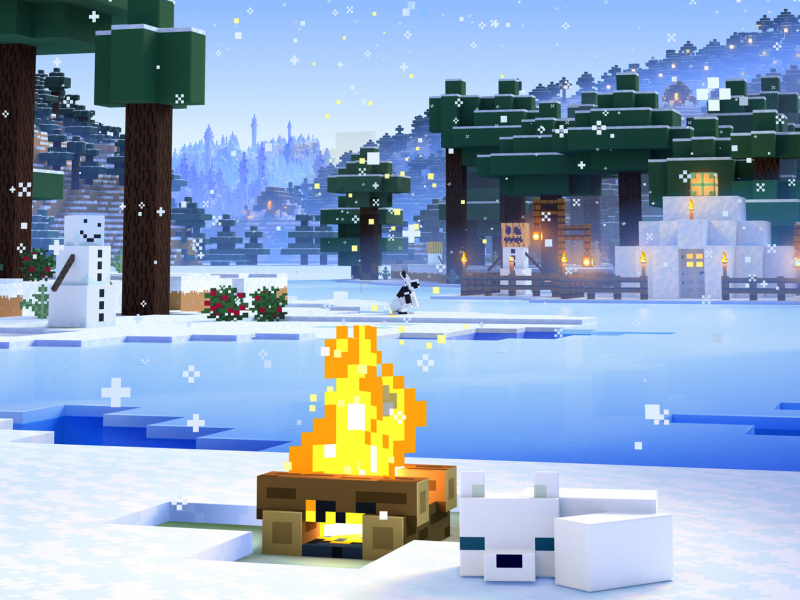 Minecraft Soothing Scenes: Serene Snow (Single)