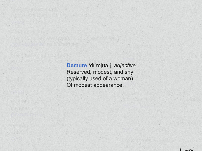 Demure (Single)