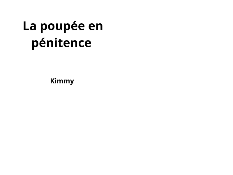 La poupée en pénitence (Single)