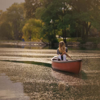 Relaxing Rowboat Sounds with River Waves Softly Rocking Boat (Single)