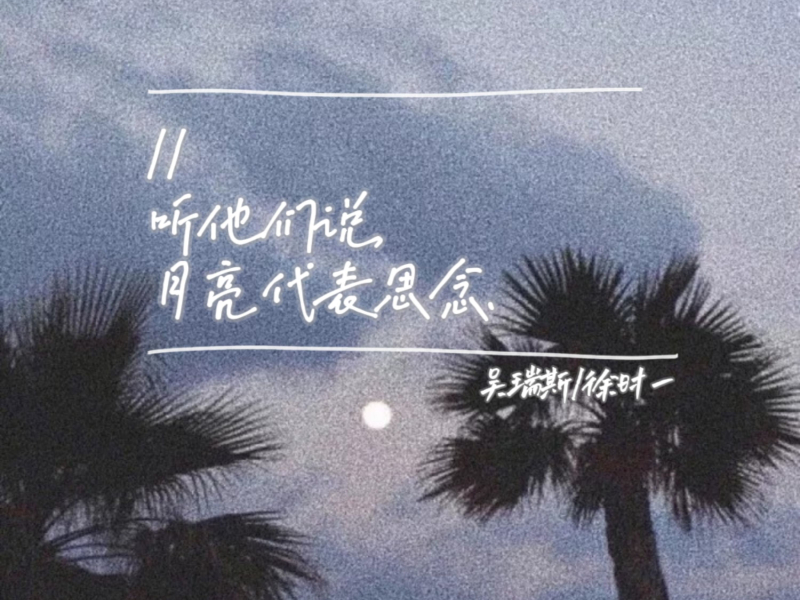 听他们说月亮代表思念 (Single)